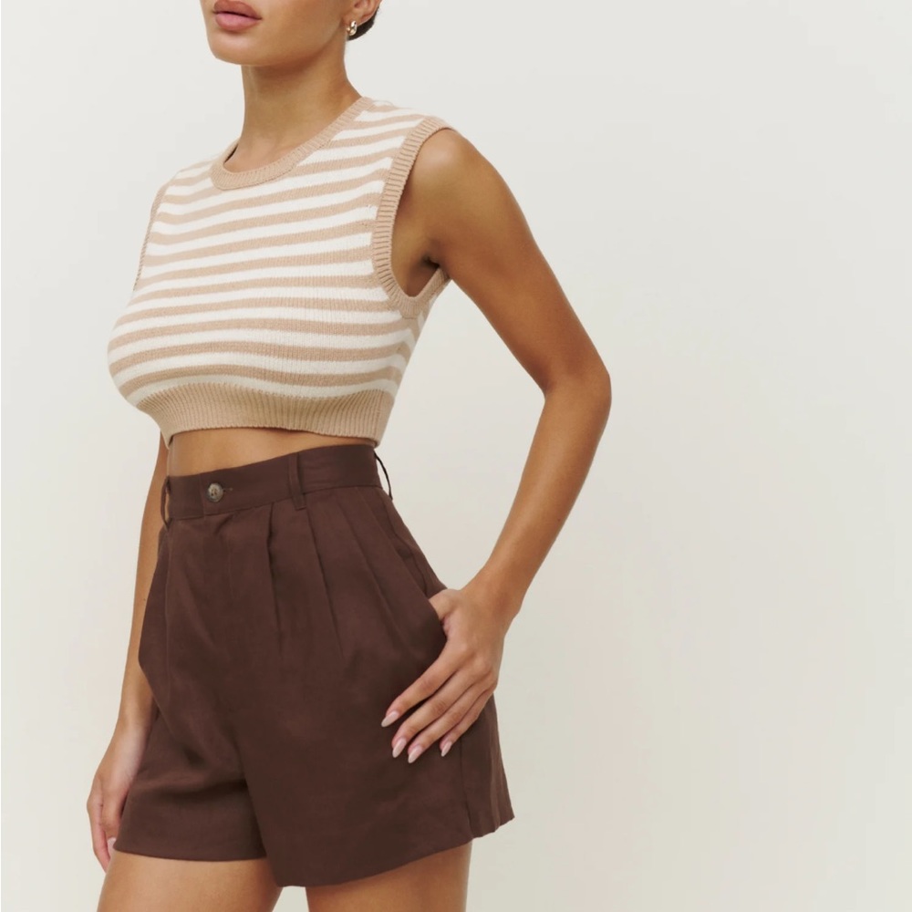 Reformation Beaux Linen Short ☕️